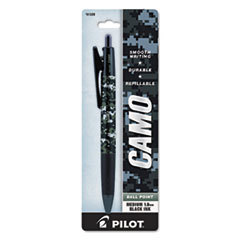 PILOT CORP. OF AMERICA Camo Ballpoint Pen  Black Ink  1.0 Mm Medium Point  Us Navy Camouflage Barrel; UNIT OF MEASURE: EA