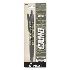 PILOT CORP. OF AMERICA Camo Ballpoint Pen  Black Ink  1.0 Mm Medium Point  Air Force Camouflage Barrel; UNIT OF MEASURE: EA