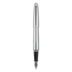 PILOT CORP. OF AMERICA Mr Metropolitan Collection Fountain Pen  Black Ink  Silver Barrel  Medium Point; UNIT OF MEASURE: EA