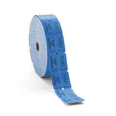 PM COMPANY Consecutively Numbered Double Ticket Roll  Blue  2000 Tickets/roll; UNIT OF MEASURE: RL