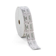 PM COMPANY Consecutively Numbered Double Ticket Roll  White  2000 Tickets/roll; UNIT OF MEASURE: RL