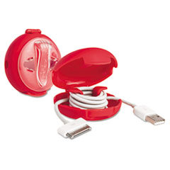 PARIS BUSINESS PRODUCTS Dotz Cord Case  Mini  3 3/4 X 3 3/5  Up To 5 Ft  Red; UNIT OF MEASURE: EA
