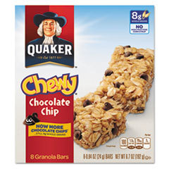 QUAKER OATS COMPANY Granola Bars  Chewy Chocolate Chip  .84 Oz Bar  8/box; UNIT OF MEASURE: BX