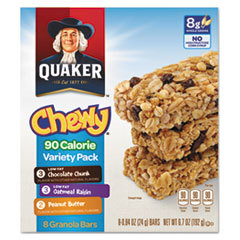 QUAKER OATS COMPANY Granola Bars  Chewy Variety Pack  .84oz Bar  8/box  12 Boxes/carton; UNIT OF MEASURE: BX