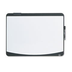 QUARTET MFG. Tack &amp; Write Board  23 1/2 X 17 1/2  Black/white Surface  Black Frame; UNIT OF MEASURE: EA