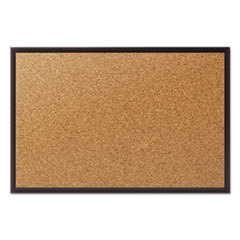 QUARTET MFG. Classic Cork Bulletin Board  24x18  Black Aluminum Frame; UNIT OF MEASURE: EA