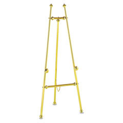 QUARTET MFG. Decorative Display Easel  69in High  Brass/brass Finish; UNIT OF MEASURE: EA