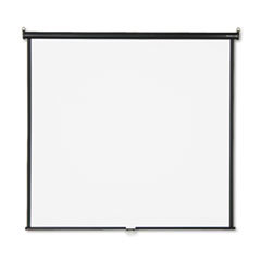 QUARTET MFG. Wall Or Ceiling Projection Screen  70 X 70  White Matte  Black Matte Casing; UNIT OF MEASURE: EA