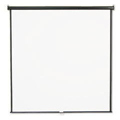 QUARTET MFG. Wall Or Ceiling Projection Screen  84 X 84  White Matte  Black Matte Casing; UNIT OF MEASURE: EA