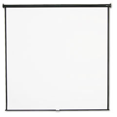 QUARTET MFG. Wall Or Ceiling Projection Screen  96 X 96  White Matte  Black Matte Casing; UNIT OF MEASURE: EA