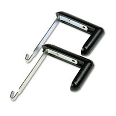 QUARTET MFG. Adjustable Cubicle Hangers For 1 1/2 To 3 Inch Panels  Aluminum/black  2/set; UNIT OF MEASURE: SE