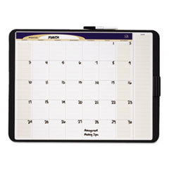 QUARTET MFG. Tack &amp; Write Monthly Calendar Board  23 X 17  White Surface  Black Frame; UNIT OF MEASURE: EA