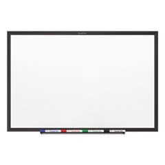 QUARTET MFG. Classic Magnetic Whiteboard  24 X 18  Black Aluminum Frame; UNIT OF MEASURE: EA