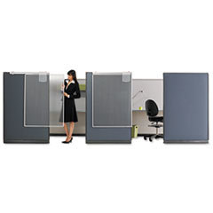 GBC-COMMERCIAL &amp; CONSUMER GRP Workstation Privacy Screen  36w X 48d  Translucent Clear/silver; UNIT OF MEASURE: EA