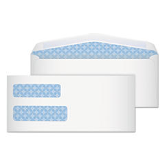 QUALITY PARK PRODUCTS Laser &amp; Inkjet Envelope  Double Window  Contemporary  #10  White  250/box; UNIT OF MEASURE: BX