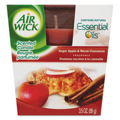 RECKITT BENCKISER Frosted Candle  Apple-Cinnamon Medley  3oz  Pink; UNIT OF MEASURE: EA