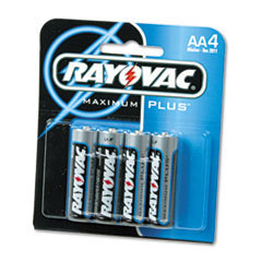 RAY-O-VAC Alkaline Batteries  Aa  4/pack; UNIT OF MEASURE: PG