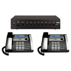 RCA 25800 Eight-Line Corded Office Phone System  Router And 2 Corded Base Stations; UNIT OF MEASURE: EA