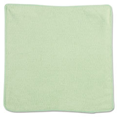 RUBBERMAID COMMERCIAL PROD. Microfiber Cleaning Cloths  12 X 12  Green  24/pack; UNIT OF MEASURE: PG
