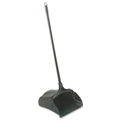 RUBBERMAID COMMERCIAL PROD. Lobby Pro Upright Dustpan  W/wheels  12 1/2 in  Polypropylene W/vinyl Coat  Black; UNIT OF MEASURE: EA