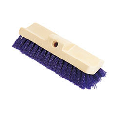 RUBBERMAID COMMERCIAL PROD. Bi-Level Deck Scrub Brush  Polypropylene Fibers  10 Plastic Block  Tapered Hole; UNIT OF MEASURE: EA