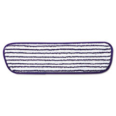 RUBBERMAID COMMERCIAL PROD. Microfiber Finish Pad  18 X 5 1/2  Blue/white  6/carton; UNIT OF MEASURE: BX