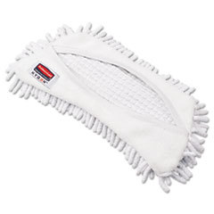 RUBBERMAID COMMERCIAL PROD. Hygen Flexi Frame Damp Mop Covers  Microfiber  White  8.9 X 5.9  12/carton; UNIT OF MEASURE: BX