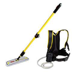 RUBBERMAID COMMERCIAL PROD. Flow Finishing System  56in Handle  18in Mop Head  Yellow; UNIT OF MEASURE: KT