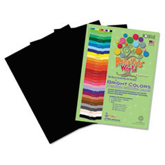 ROSELLE PAPER CO Premium Sulphite Construction Paper  76 Lbs.  12 X 18  Black  50/pack; UNIT OF MEASURE: PG