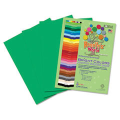 ROSELLE PAPER CO Premium Sulphite Construction Paper  76 Lbs.  12 X 18  Holiday Green  50/pack; UNIT OF MEASURE: PG