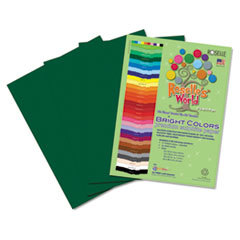 ROSELLE PAPER CO Premium Sulphite Construction Paper  76 Lbs.  12 X 18  Dark Green  50/pack; UNIT OF MEASURE: PG