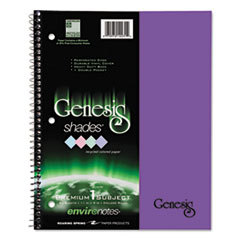 ROARING SPRING PAPER PRODUCTS One-Subject Genesis Shades Notebook  8 1/2 X 11  College Rule  Purple  34 Sheets; UNIT OF MEASURE: EA