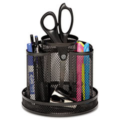 ROLODEX Wire Mesh Spinning Desk Sorter  Black; UNIT OF MEASURE: EA