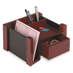 ROLODEX Desk Director  Wood  7 1/8 X 6 3/4 X 4 1/8  Black/mahogany; UNIT OF MEASURE: EA