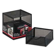 ROLODEX Organization Two-Drawer Cube  Wire Mesh  Storage  6 X 6 X 6  Black; UNIT OF MEASURE: EA