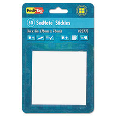 REDI-TAG CORPORATION Transparent Film Sticky Notes  3 X 3  Clear  50-Sheets/pad; UNIT OF MEASURE: PD