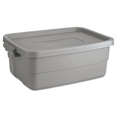 RUBBERMAID Roughneck Storage Box  10 Gal  Steel Gray; UNIT OF MEASURE: EA
