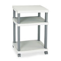 SAFCO PRODUCTS Wave Design Printer Stand  Three-Shelf  20w X 17-1/2d X 29-1/4h  Charcoal Gray; UNIT OF MEASURE: EA