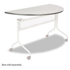 SAFCO PRODUCTS Impromptu Series Mobile Training Table Top  Half Round  48w X 24d  Gray; UNIT OF MEASURE: EA