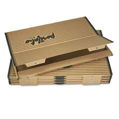 SAFCO PRODUCTS Fiberboard Portfolio W/metal Turnbuckles  1-1/8in Cap  42-1/4 X 30-1/4  Sand/blk; UNIT OF MEASURE: BX