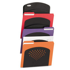 SAFCO PRODUCTS Steel Wall Rack  Letter/legal  Seven Pocket  Black  91/2 X 2 X 21 3/4; UNIT OF MEASURE: EA