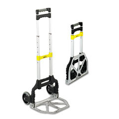 SAFCO PRODUCTS Stow &amp; Go Cart  110lb Capacity  15 1/4w X 16d X 39h  Aluminum; UNIT OF MEASURE: EA
