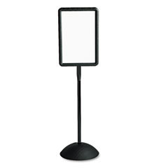 SAFCO PRODUCTS Double Sided Sign  Magnetic/dry Erase Steel  14 1/4 X 22 1/4  White  Black Frame; UNIT OF MEASURE: EA