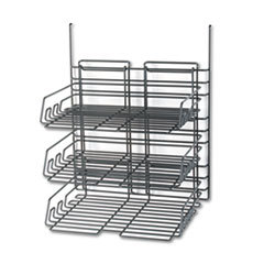 SAFCO PRODUCTS Panelmate Triple-Tray Organizer  13 1/2 X 17 1/4  Charcoal Gray; UNIT OF MEASURE: EA