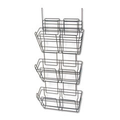 SAFCO PRODUCTS Panelmate Triple-File Basket Organizer  15 1/2 X 29 1/2  Charcoal Gray; UNIT OF MEASURE: EA