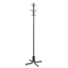 SAFCO PRODUCTS Metal Costumer  Four Ball-Tipped Double-Hooks  21w X 21 X 70h  Black; UNIT OF MEASURE: EA