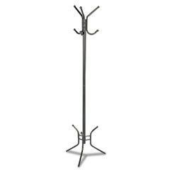 SAFCO PRODUCTS Six-Hook Metal Costumer  Three Ball-Tipped Double-Hooks  Black; UNIT OF MEASURE: EA