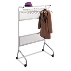 SAFCO PRODUCTS Impromptu Garment Rack  Steel  40-1/4w X 29-3/4d X 58-3/4h  Gray; UNIT OF MEASURE: EA
