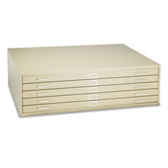 SAFCO PRODUCTS Five-Drawer Steel Flat File  53-1/2w X 41-1/2d X 16-1/2h  Tropic Sand; UNIT OF MEASURE: EA
