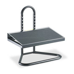 SAFCO PRODUCTS Ergonomic Industrial Footrest  Adjustable Height  20w X 12d X 5 1/2h-15h  Black; UNIT OF MEASURE: EA